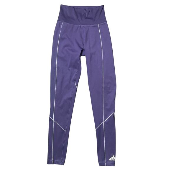 Adidas Purple Leggings - Picture 1 of 4